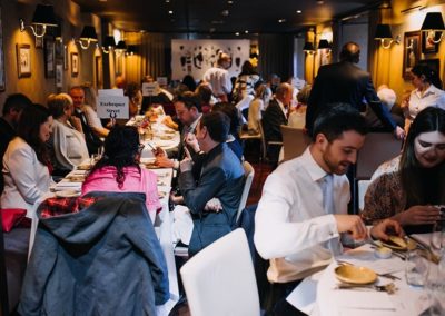Suesey Street- Wedding Dining Room Set-Up with Wedding Guests | Wedding Gallery | Weddings at Suesey Street