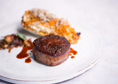 Suesey-Street---Fillet-steak-dry-aged-from-Mount-Leinster-with-charred-York-cabbage,-celeriac-remoulade,-celeriac-crumb,-bone-marrow-jam-and-shaved-black-truffle-