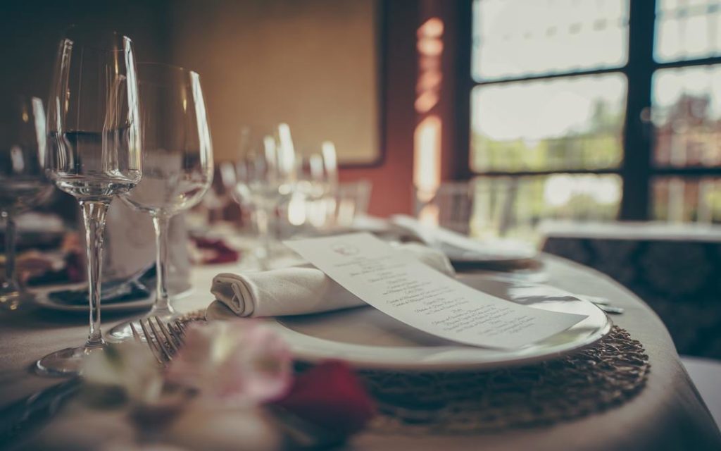 dinner menu, Christmas menu, simple menu, 3-course menu