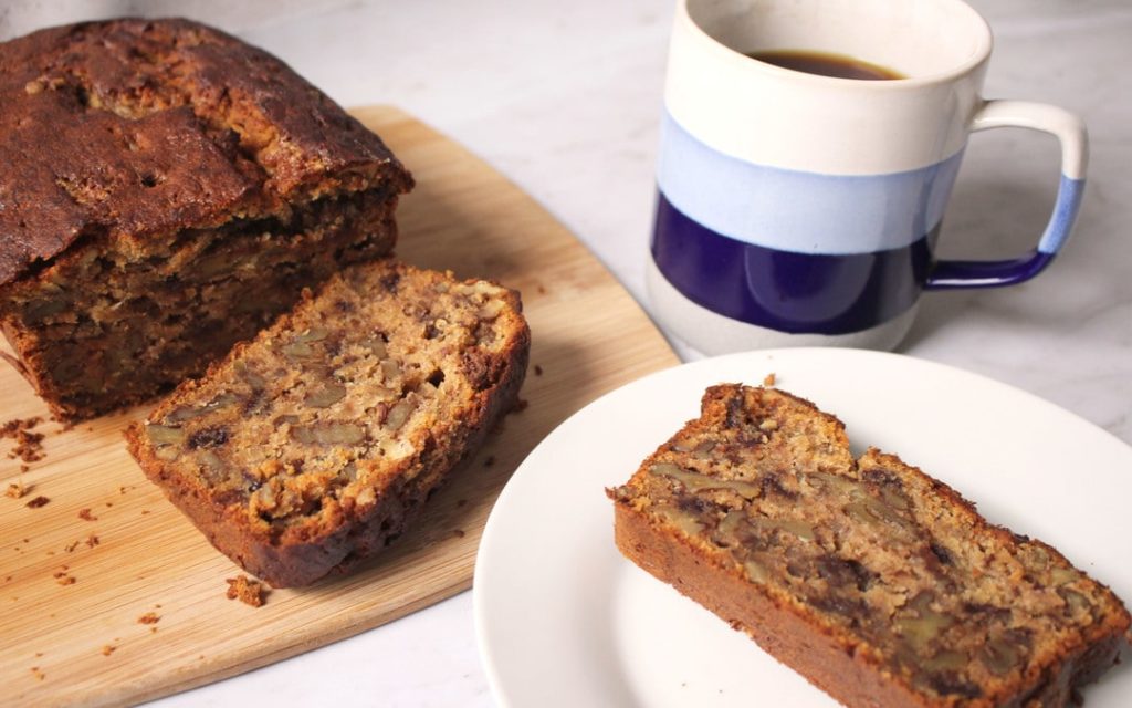 Freshly baked banana bread, tea, coffee, Suesey Street