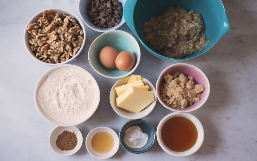 Banana bread ingredients, Suesey Street