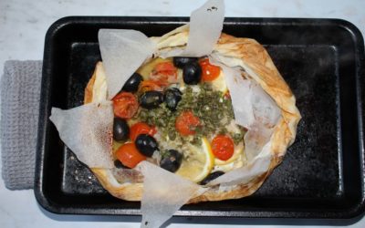 Chef Denis’s Baked White Fish Fillet in Papillote