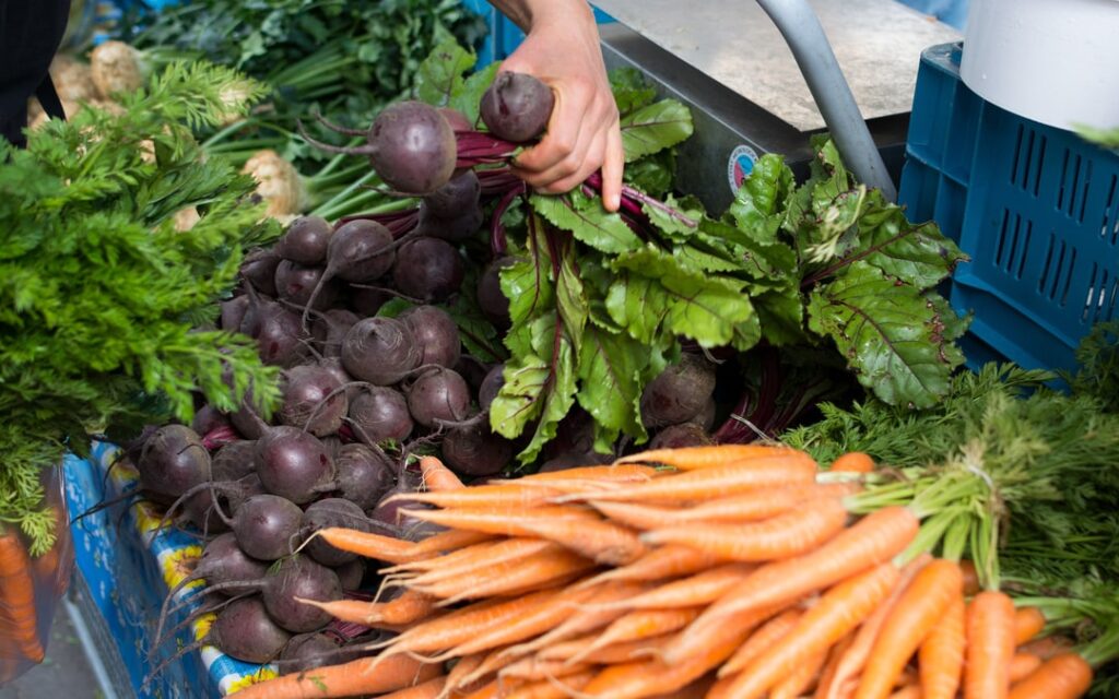 support local suppliers, farmers markets, seasonal ingredients
