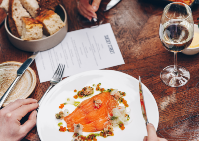 dublin, lunch, dinner, restaurant, food, dining, salmon, suesey street